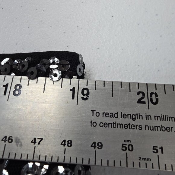 Lane Bryant Skirt Womens 18/20 Black Silver Sequin Midi Party Holiday Plus - Picture 10 of 11